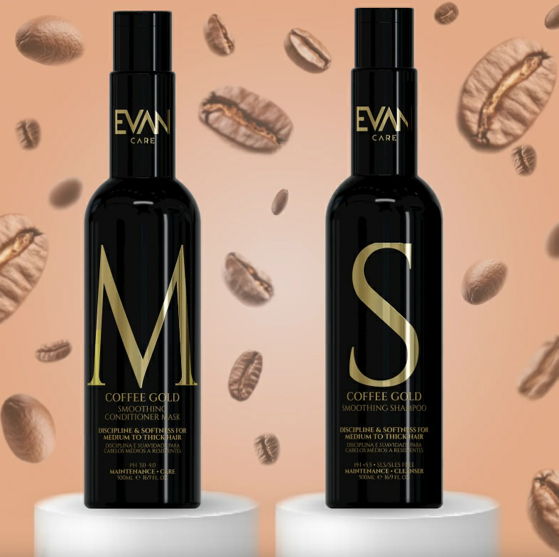 Evan Care Coffee Gold Shampoo & Conditioner Mask